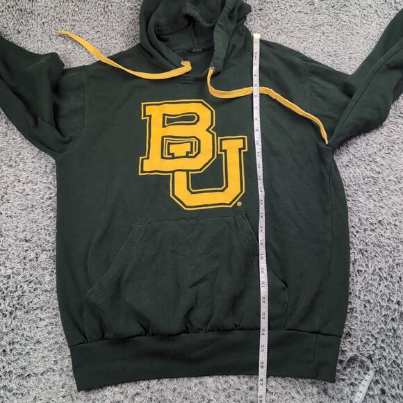 Baylor University Men Medium Green NCAA Logo Graphic Pullover Fleece Sweatshirt - Picture 4 of 6